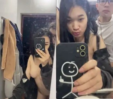 Poster of Em xinh quay clip sex cùng người yêu của mình