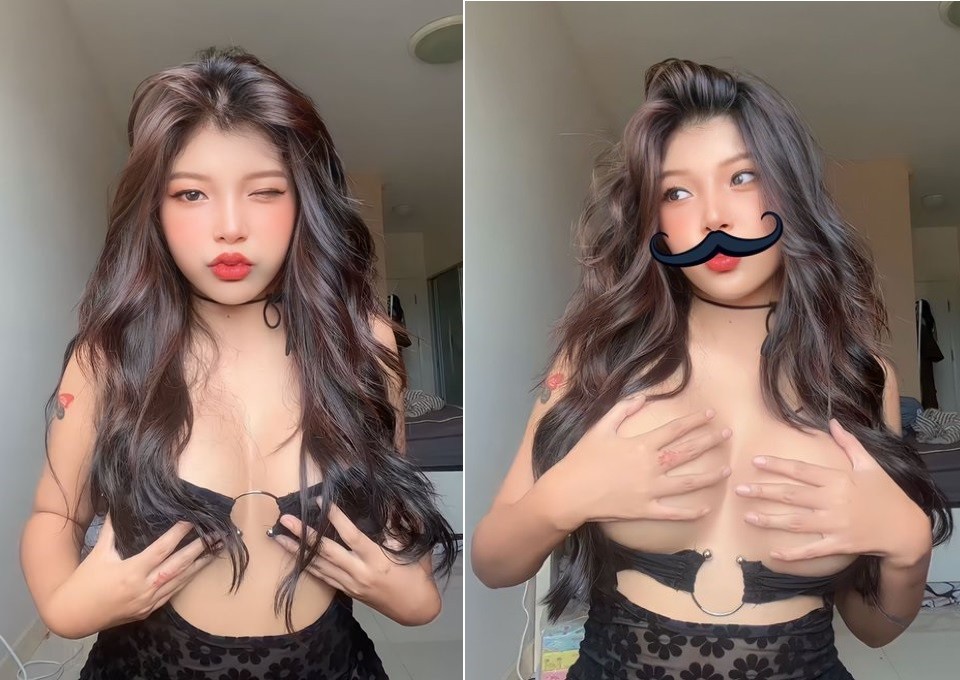 Poster of Em xinh vú to lần đầu lộ clip sex
