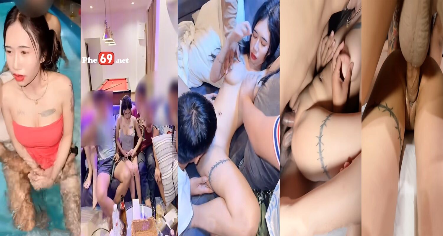Poster of Gái loli xăm mình chịch tập thể 4 tiếng đụ cả 2 lỗ xuất tinh ngập bướm (Bản Full Không Che)
