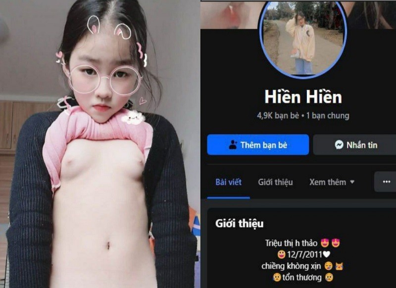 Poster of Hiền Hiền khoe vú mới nhú cho anh em đồng dâm