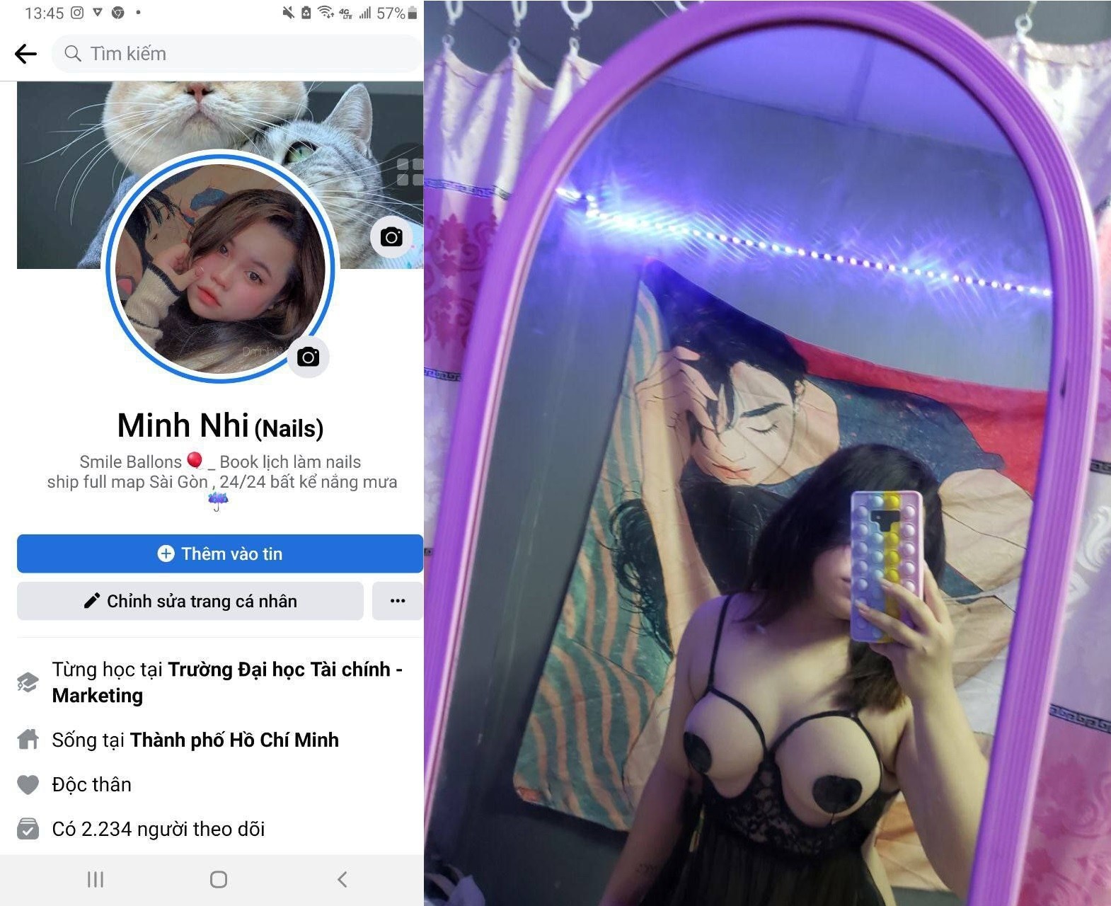 Poster of Minh Nhi với vòng một căng tròn thích được nâng niu