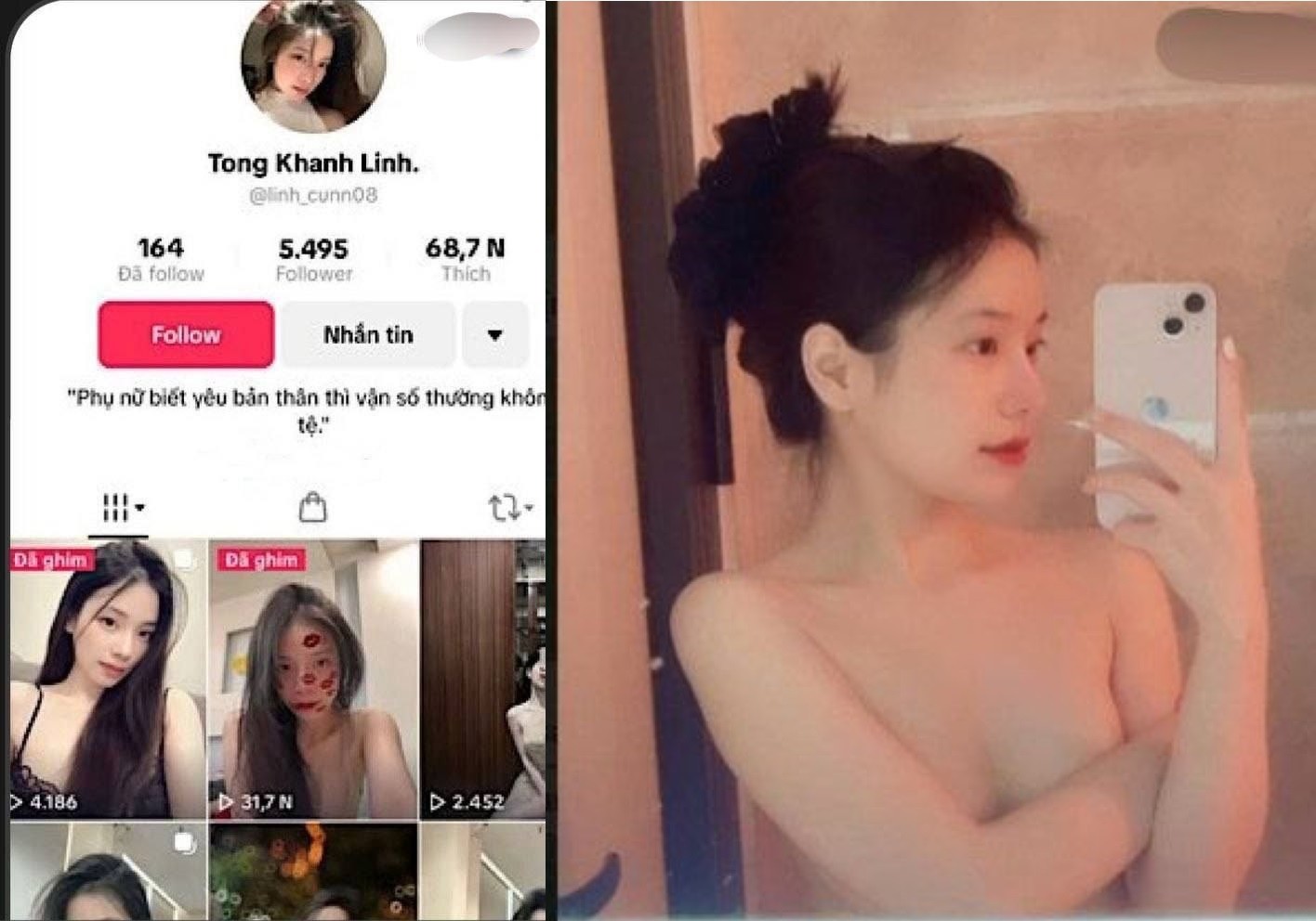Poster of Tống Khánh Linh lộ clip chịch nhau khoái lạc